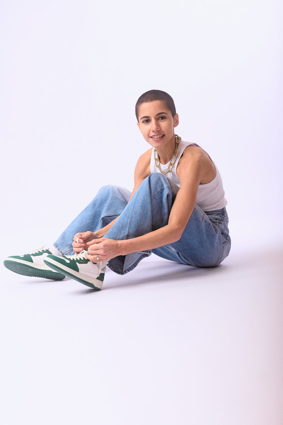 W Dice Lo Sneaker White/Green