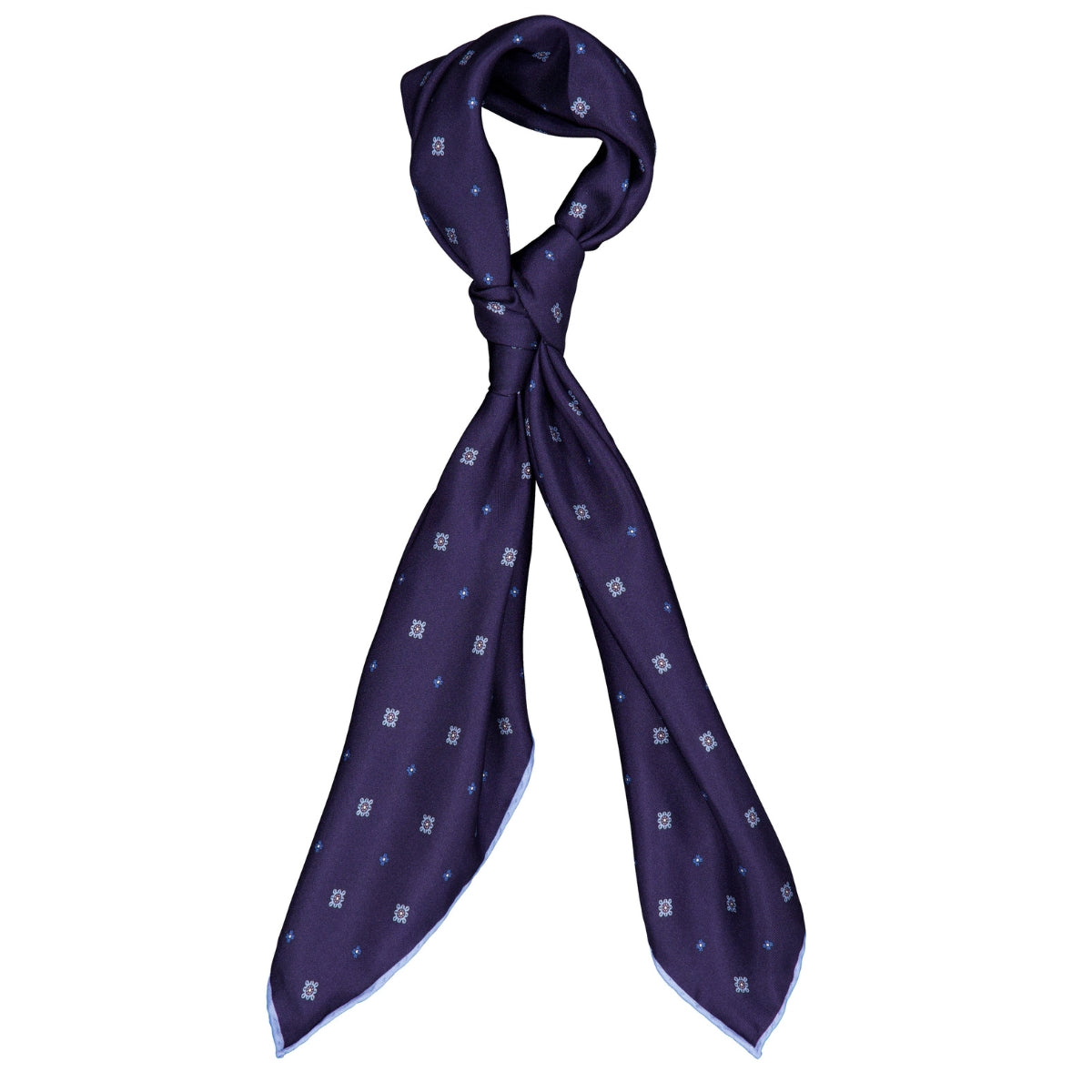 Silk Bandana Navy/Light Blue