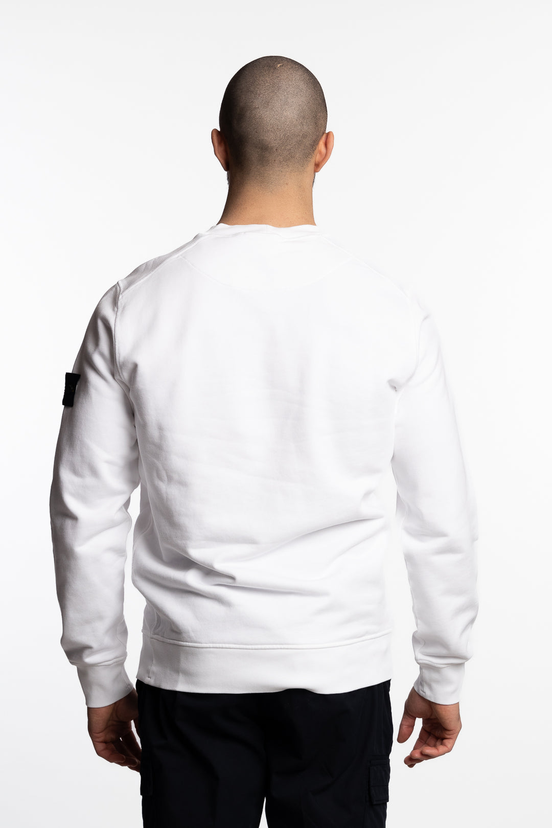 Garment Dyed Crewneck Sweatshirt White