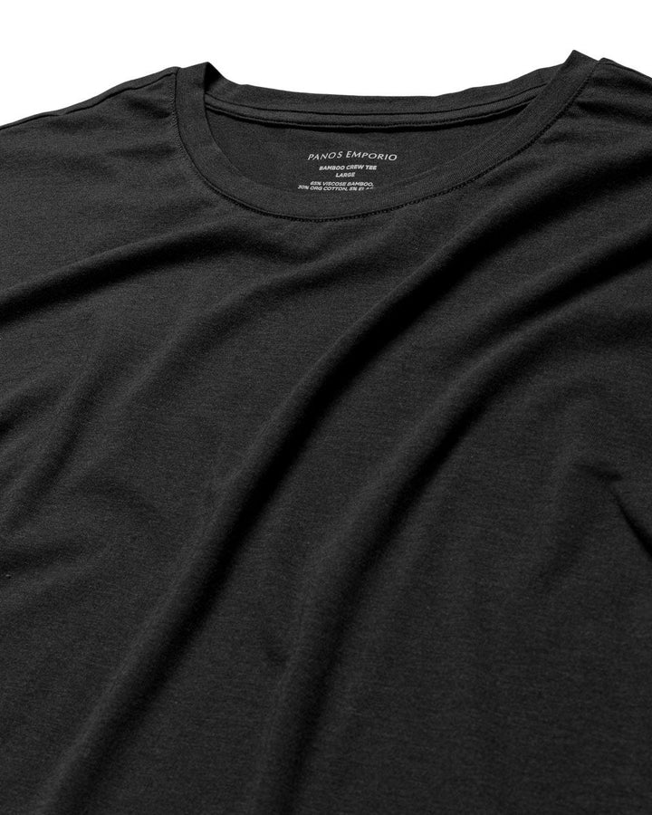 Bamboo/Cotton Crew Neck T-shirt Sort