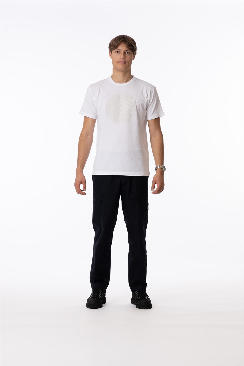 Compass Logo T-Shirt White-T-skjorte-Bogartstore