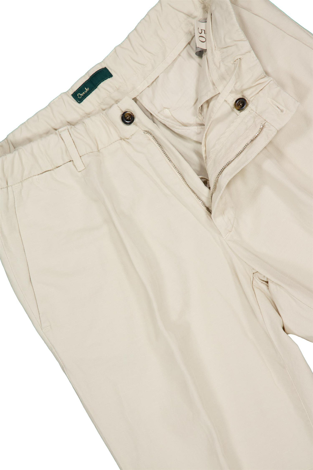 Capri Cotton/Linen Pant Off-White