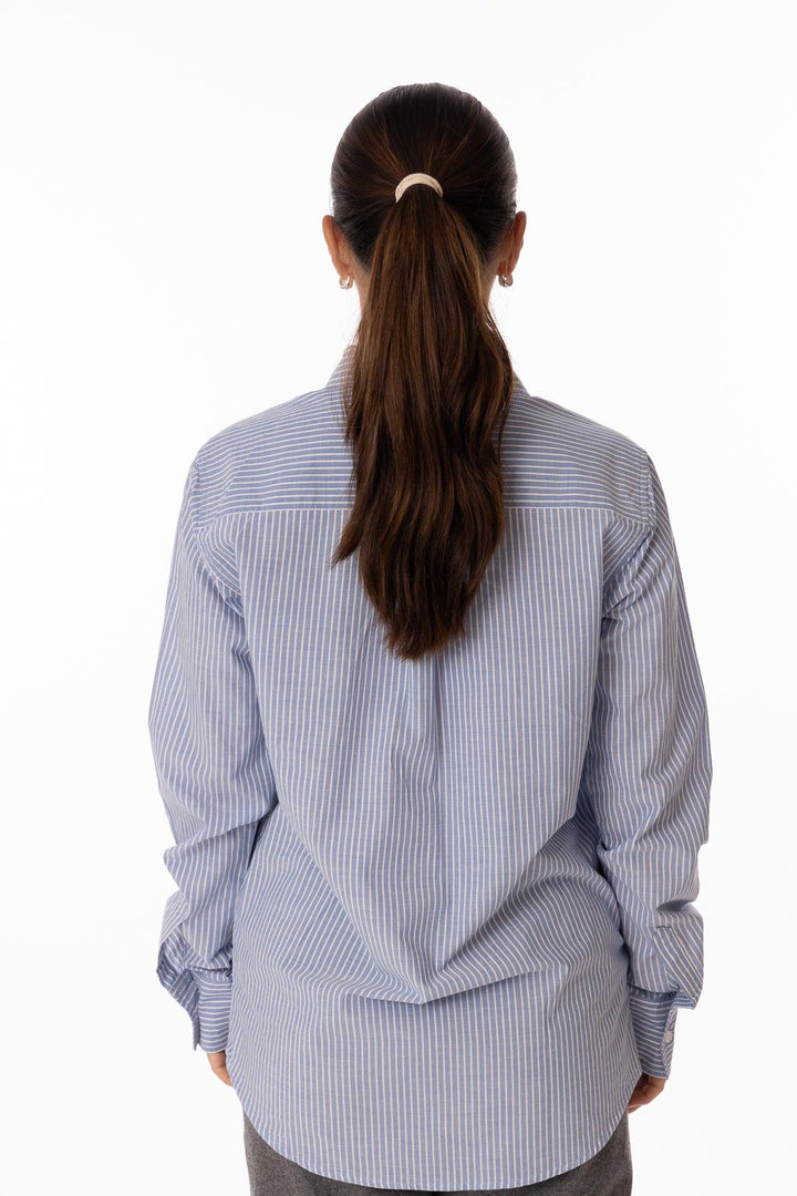 Jamina Shirt-Blue Stripe-Skjorter-Bogartstore