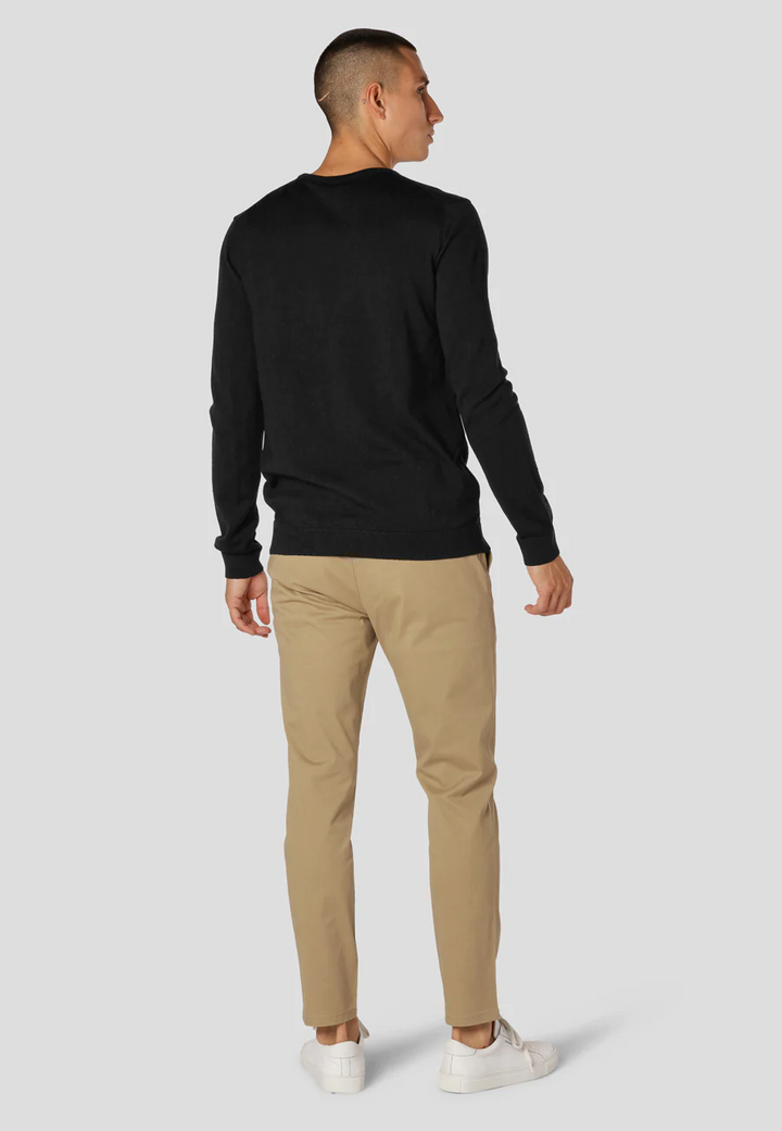Merino Wool Crew Black