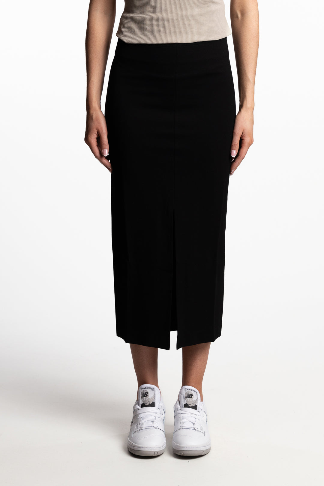 Jersey Pencil Skirt- Black