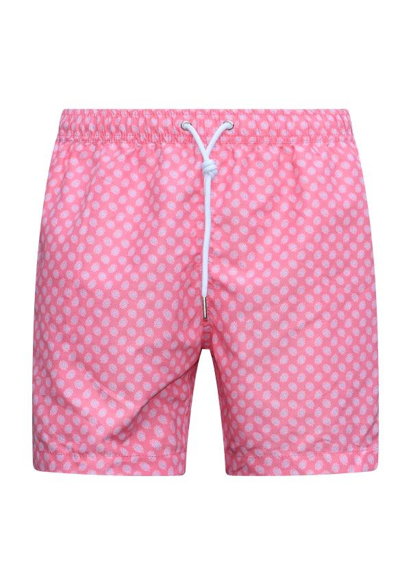 Swim Shorts Light Pink Flowers-Badetøy-Bogartstore