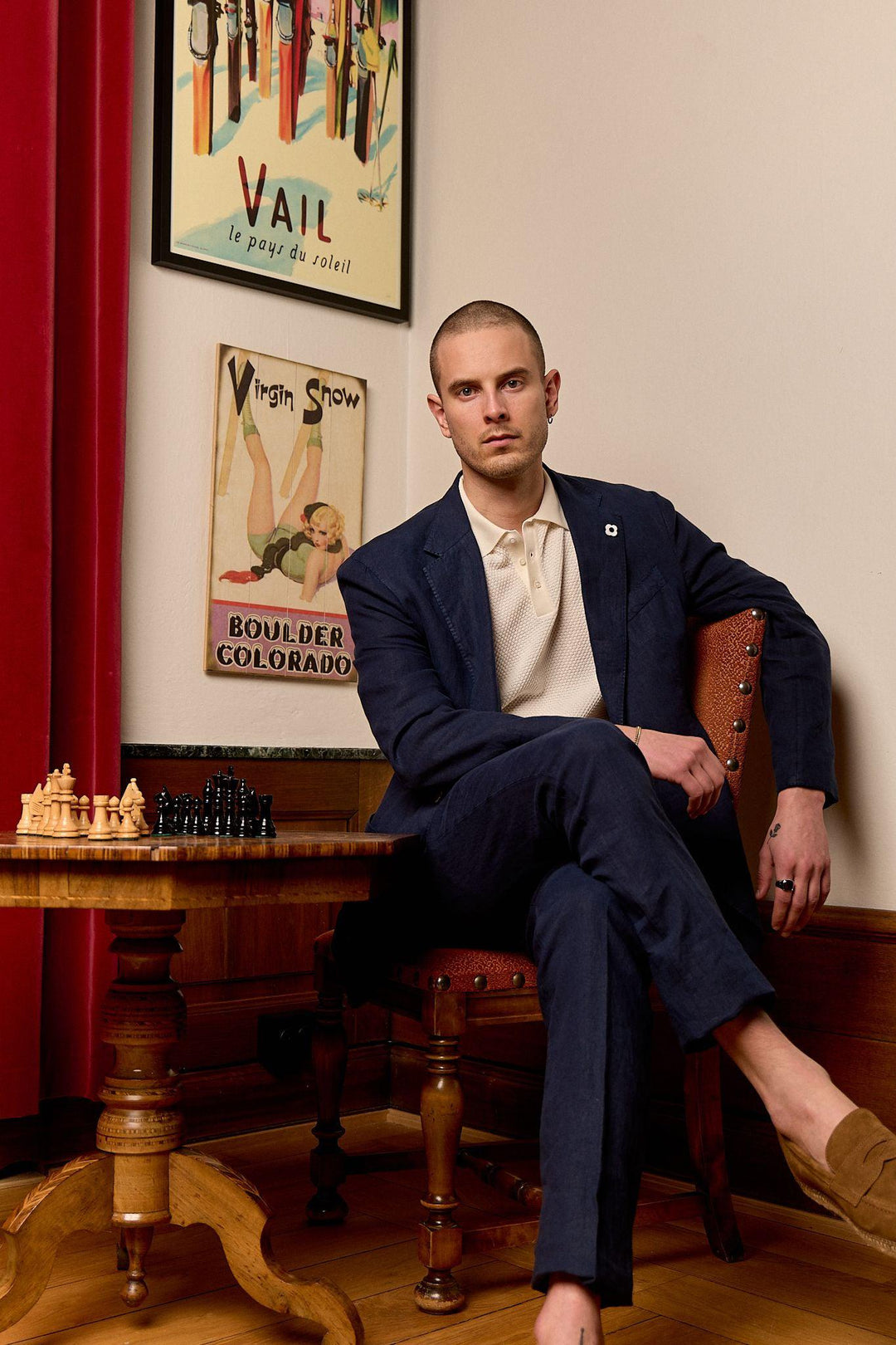 Linen Suit Drop 7 Navy-Dress-Bogartstore