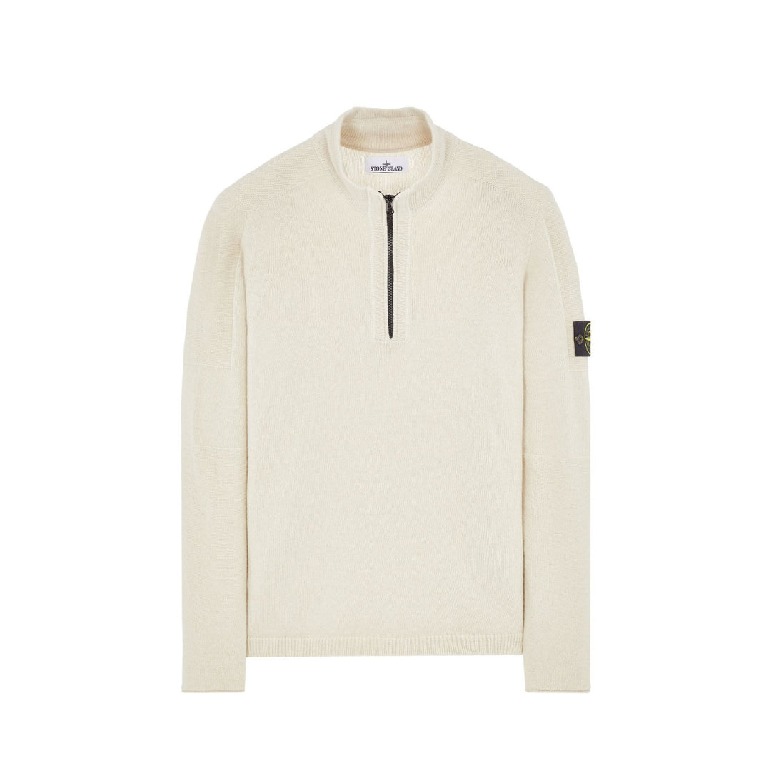 Lambswool Half-Zip Stucco
