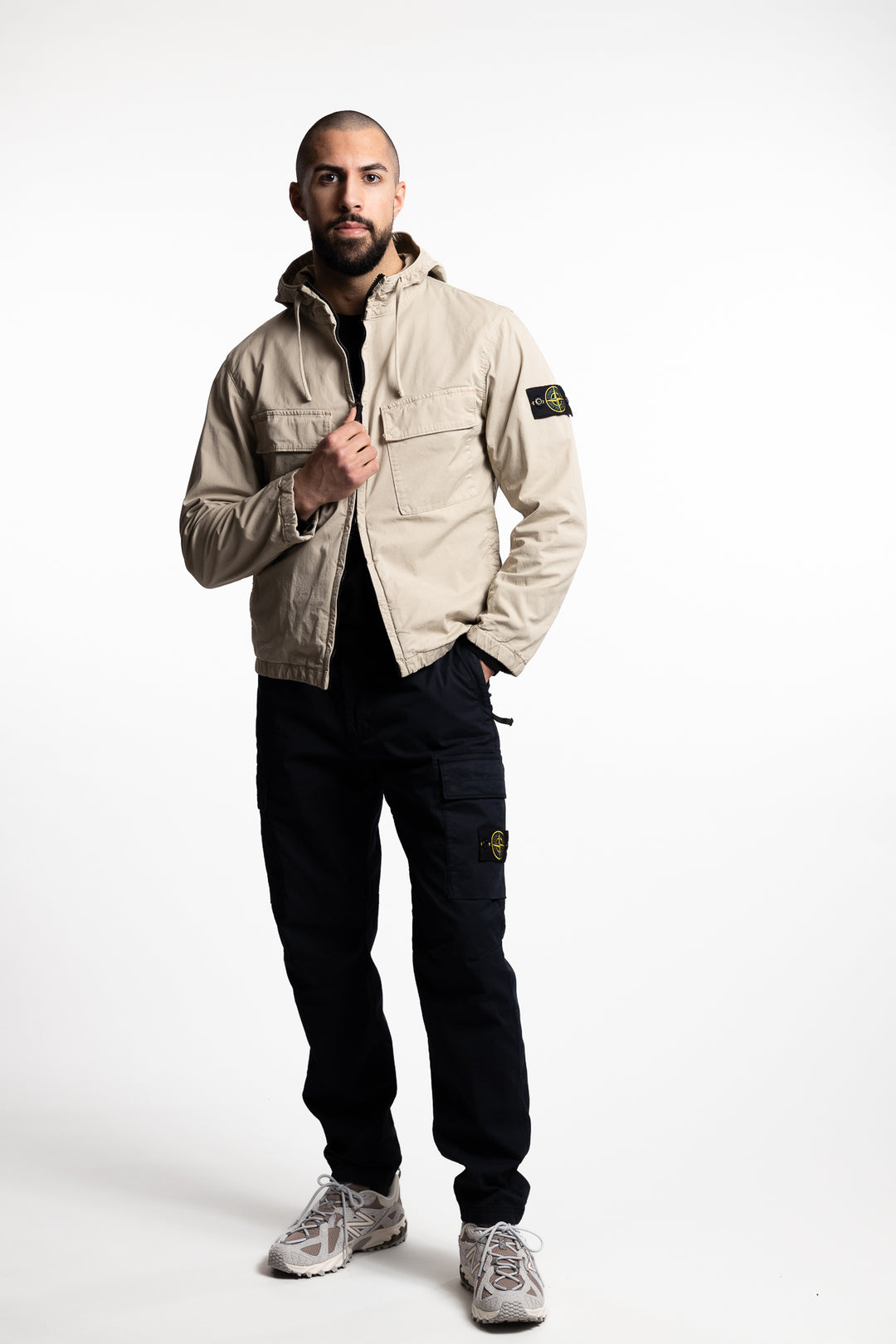 Supima® Cotton Twill Stretch-TC Garment Dyed Jacket Beige