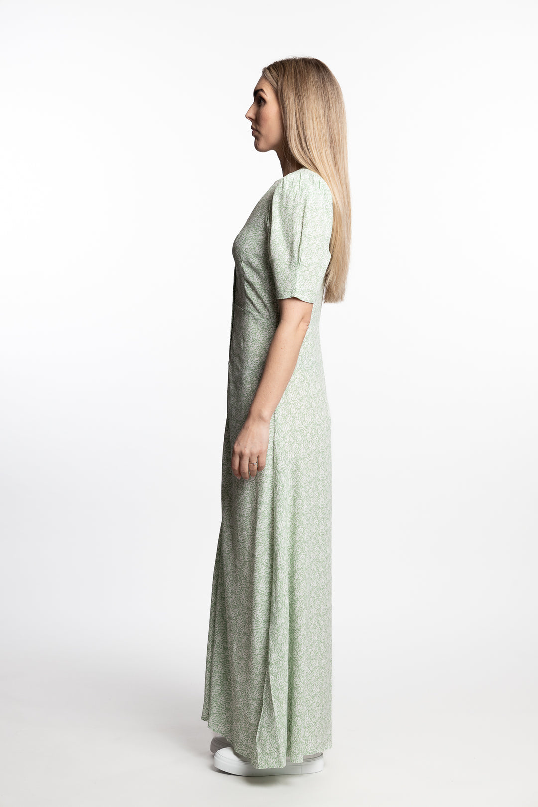 Ellen Long Dress- Green Shades