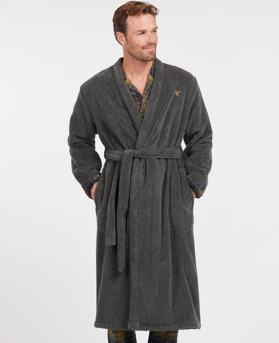 Lachlan Dress Gown Charcoal