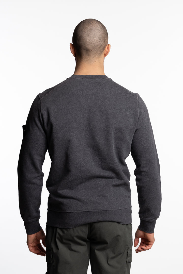 Garment Dyed Crewneck Sweatshirt Dark Grey